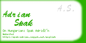 adrian spak business card